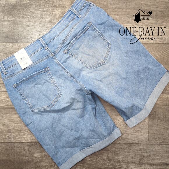 Time and Tru Denim Bermuda Shorts Size 16 - Picture 7 of 7